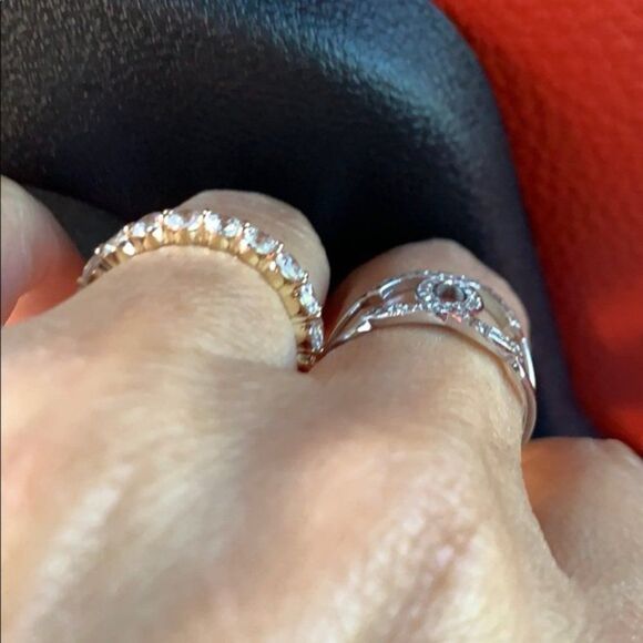 14k Solid Yellow Gold Eternity Band - Picture 2 of 11